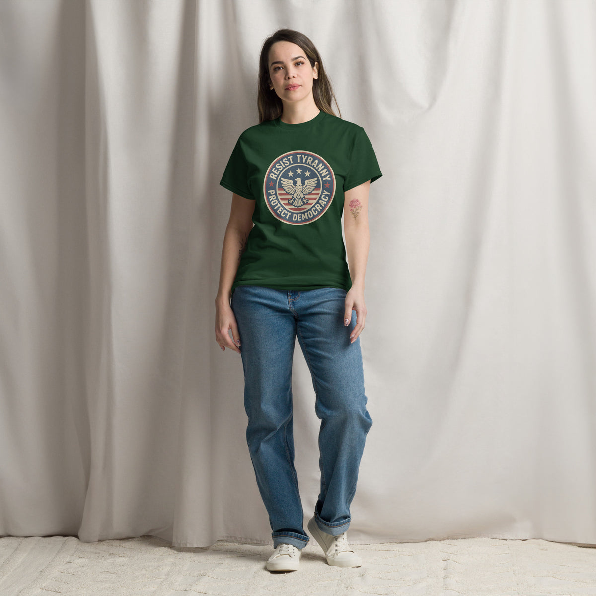 Resist Tyranny Unisex classic tee political activism t-shirt Democracy First