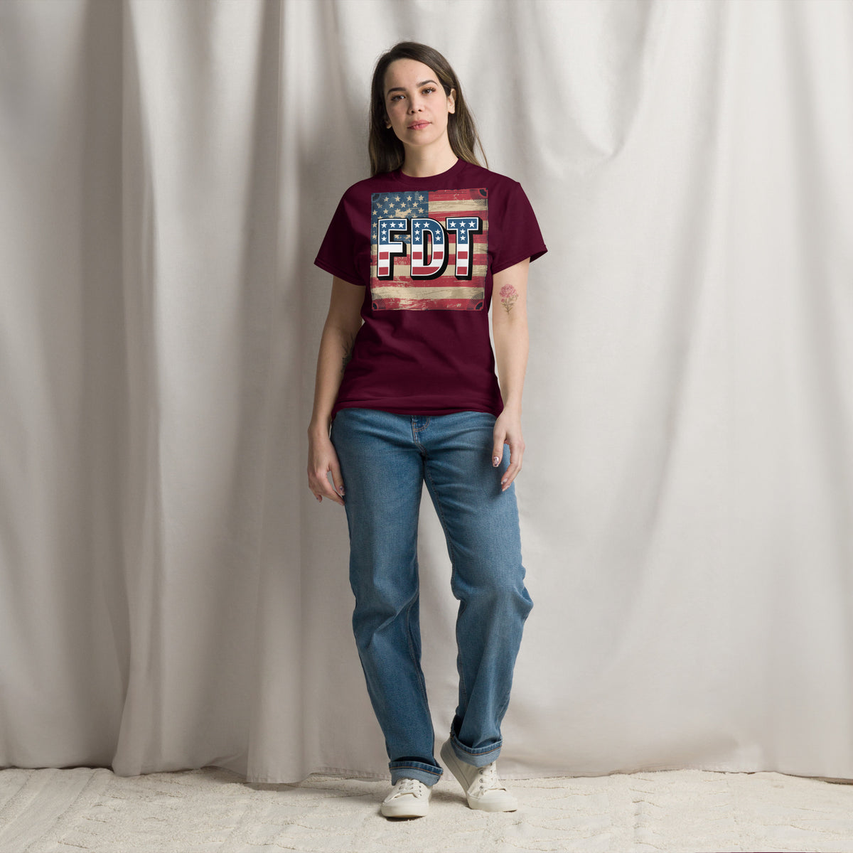 FDT Adult Unisex classic tee political activism t-shirt Democracy First