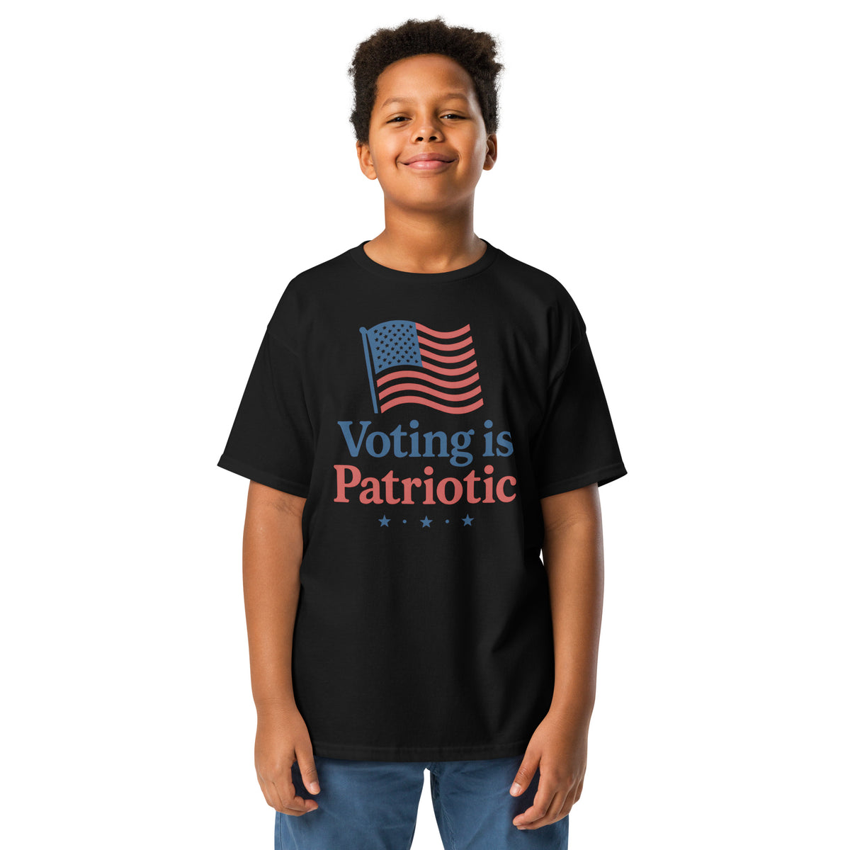 Voting Is Patriotic Youth classic tee political activism t-shirt Democracy First