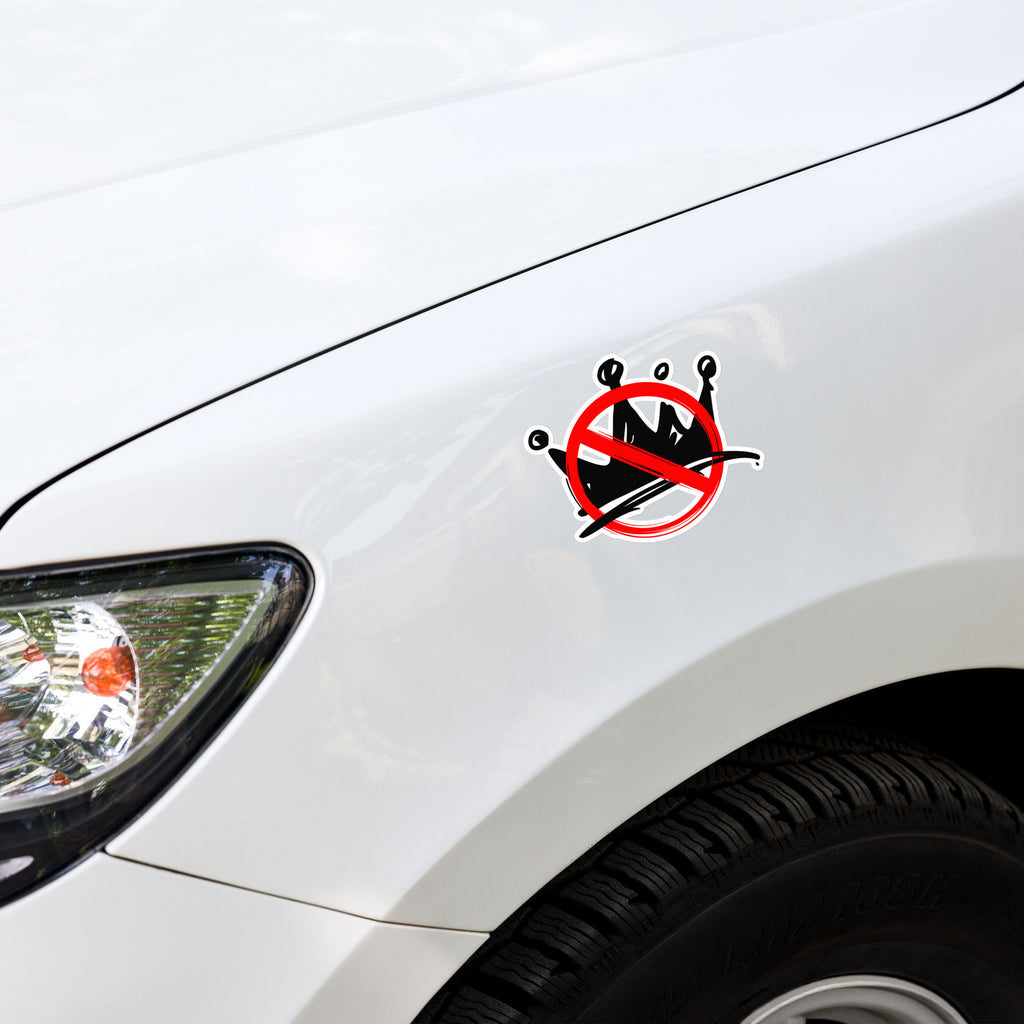 No Kings Bubble free stickers political activism sticker Democracy First