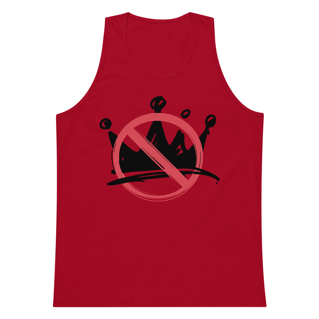 No Kings Men’s premium tank top Democracy First political apparel