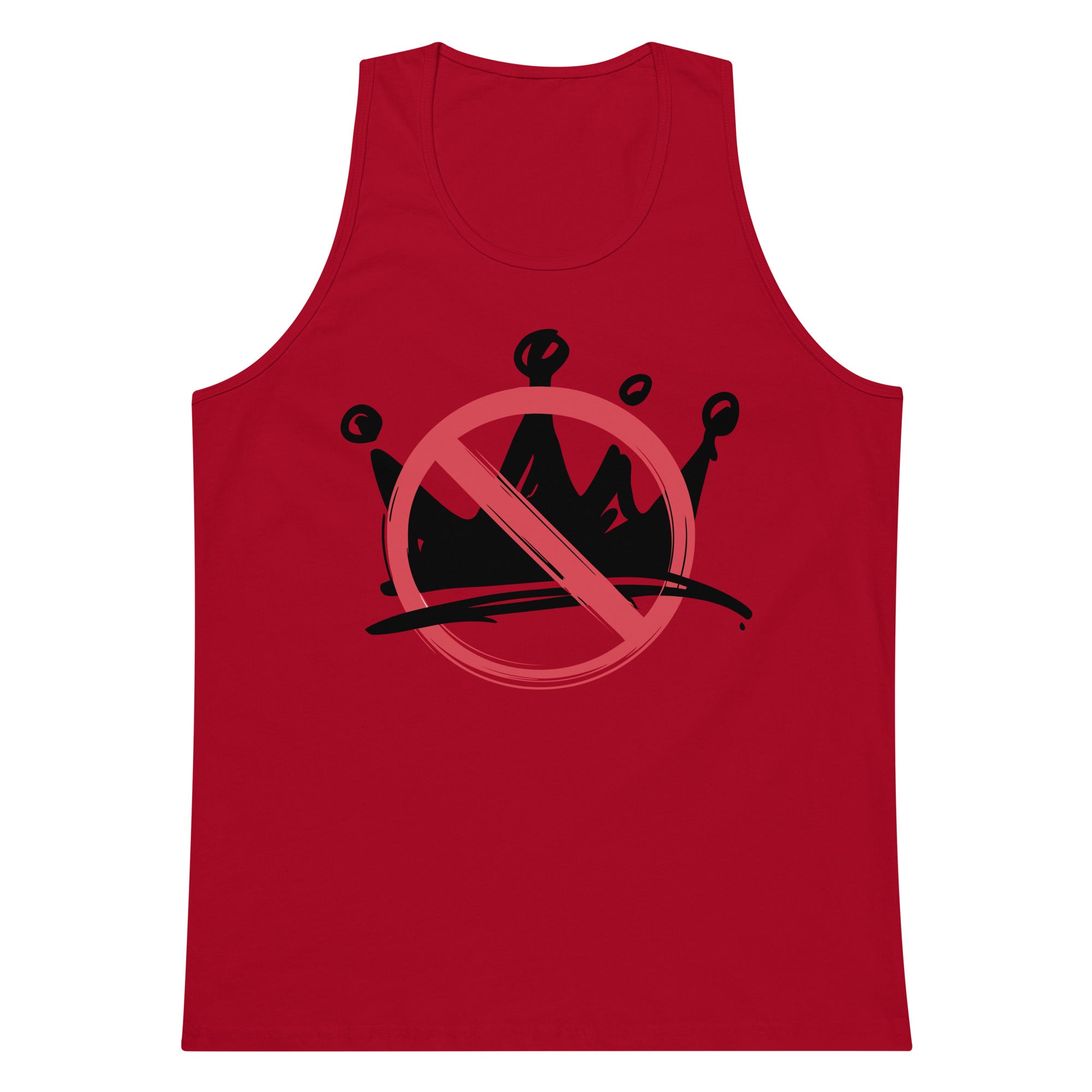 No Kings Men’s premium tank top Democracy First political apparel