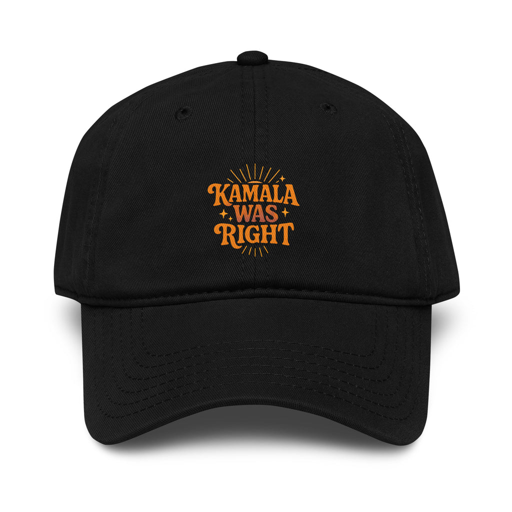 Kamala Was Right Garment washed baseball cap political activism hat Democracy First
