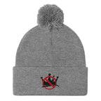 No Kings Pom Pom Beanie Democracy First political apparel