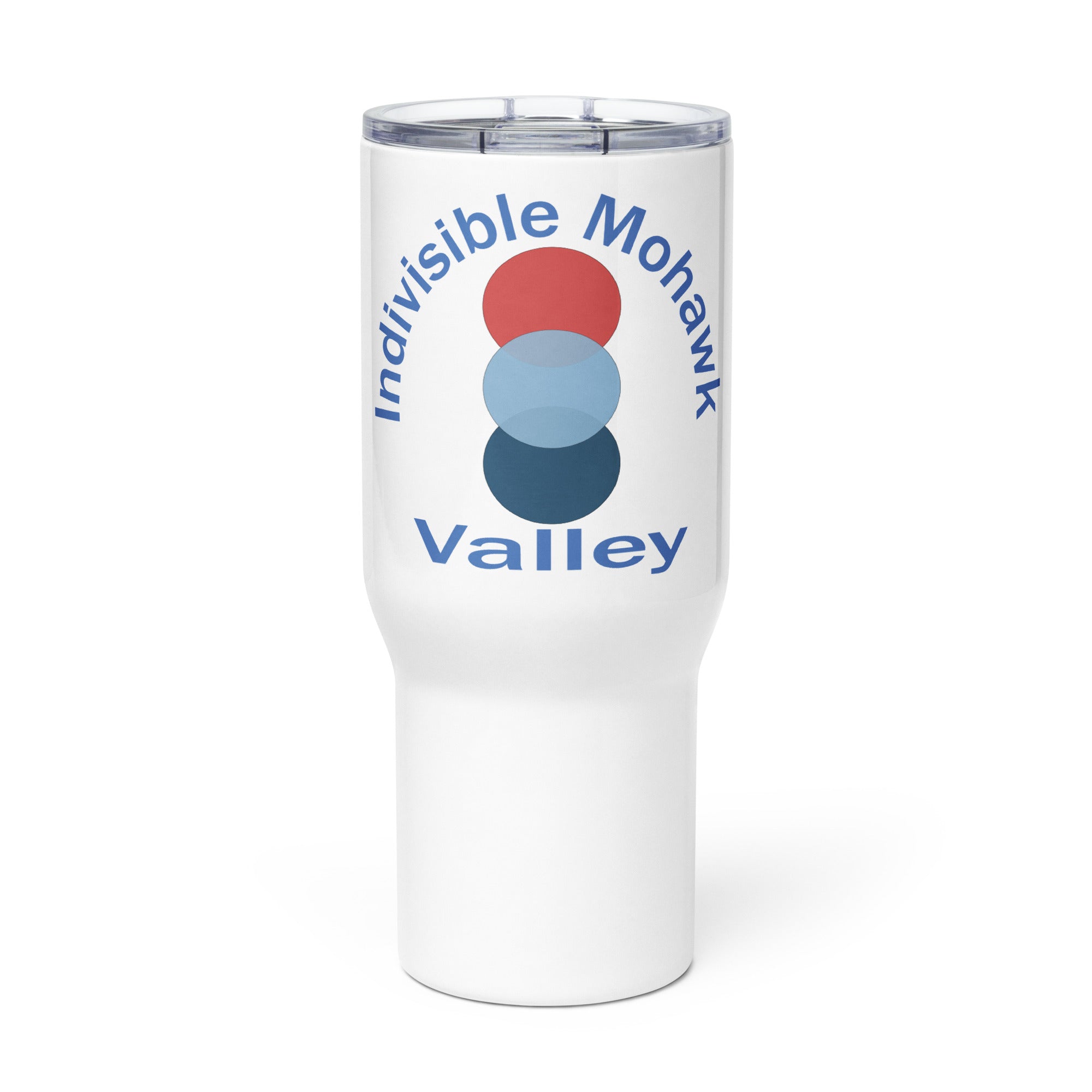 IMV Travel mug with a handle political activism mug Democracy First
