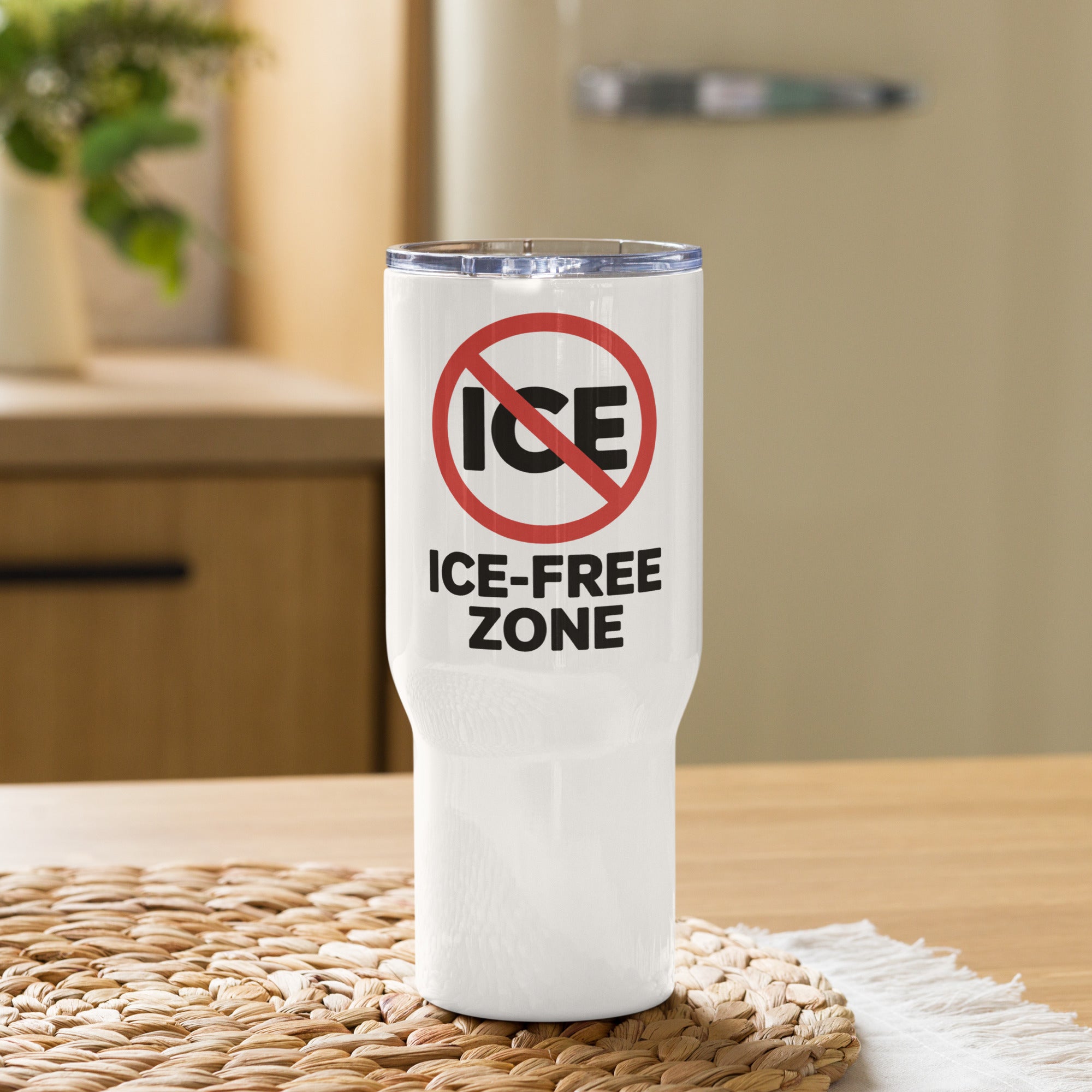 ICE FREE ZONE-Travel mug with a handle Secondary image