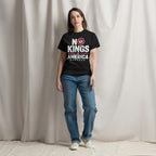 No Kings in America Unisex classic tee political activism t-shirt Democracy First
