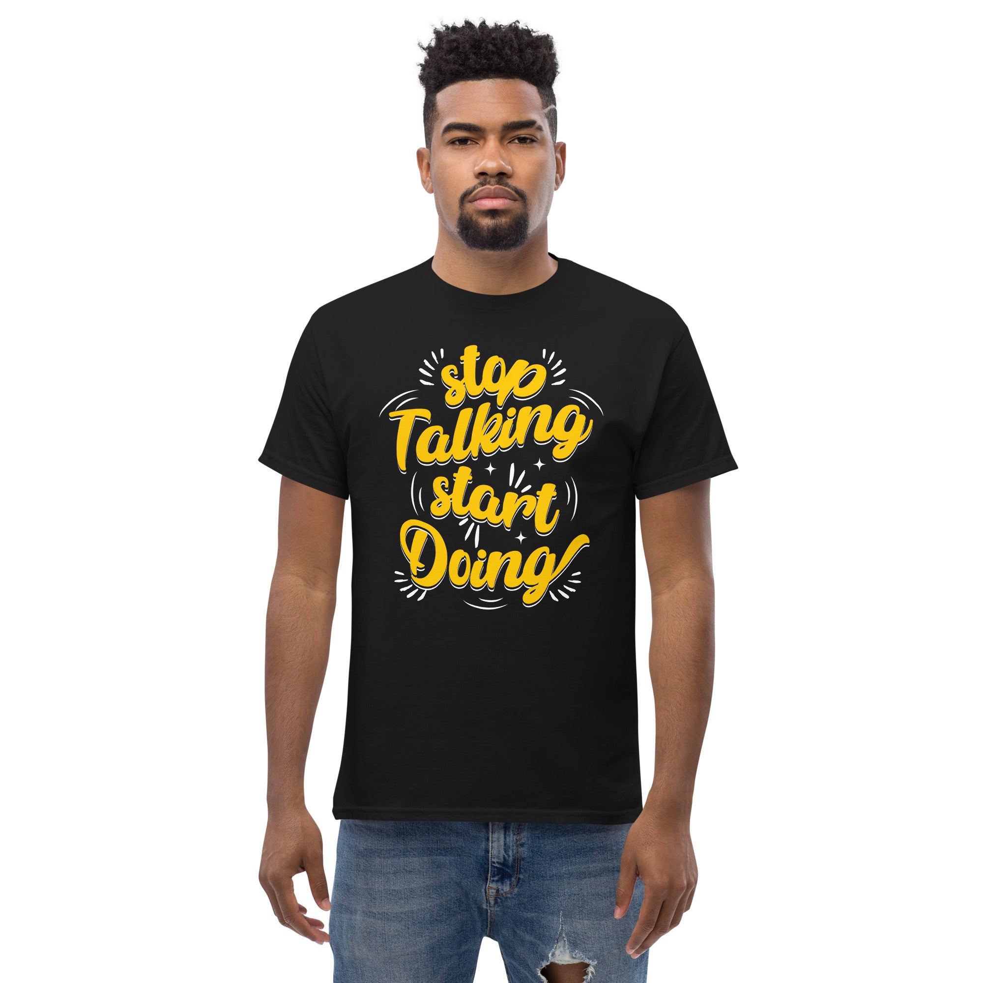 Stop talking Start Doing Unisex classic tee political activism t-shirt Democracy First Main image