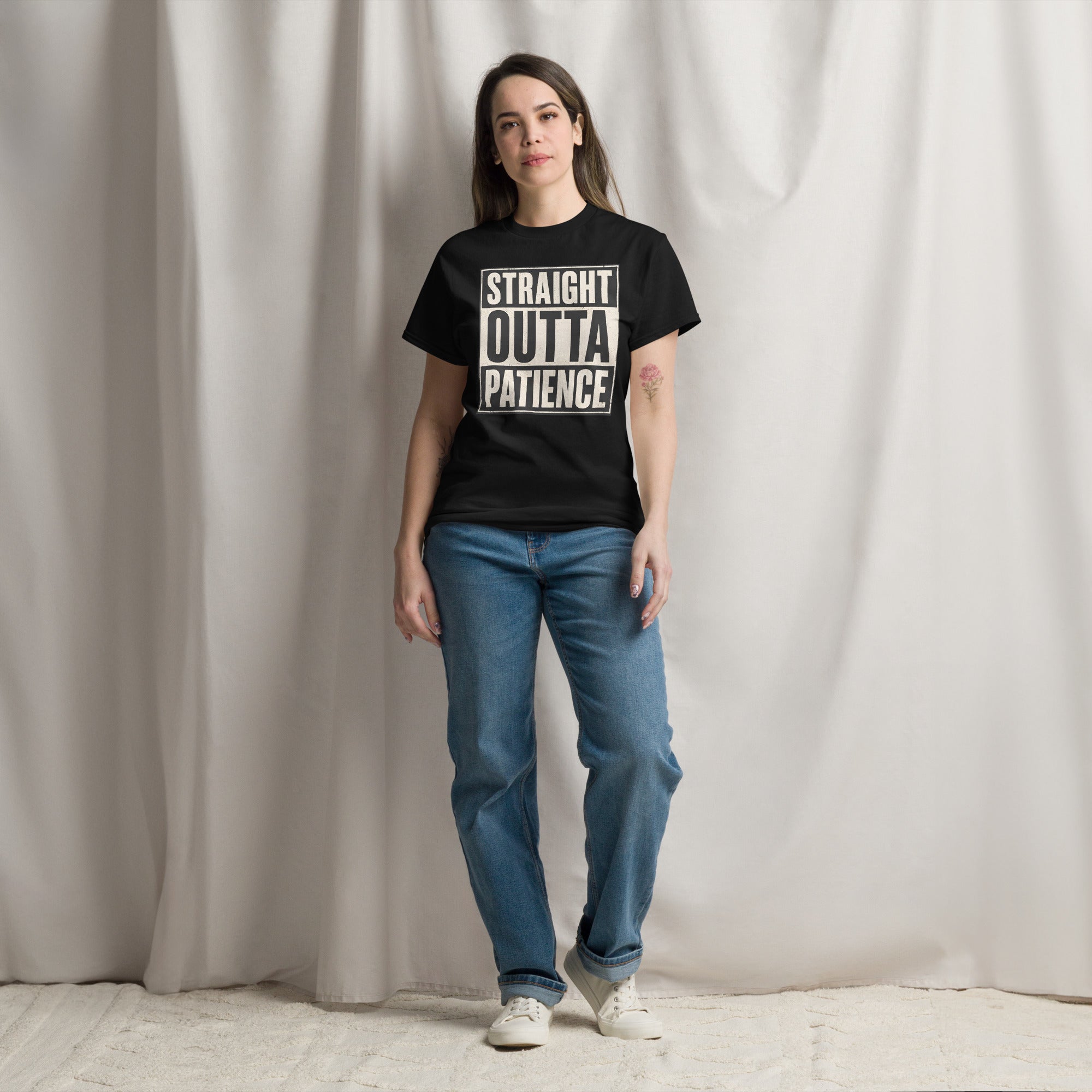 Straight Outta Patience Unisex classic tee political activism t-shirt Democracy First Main image