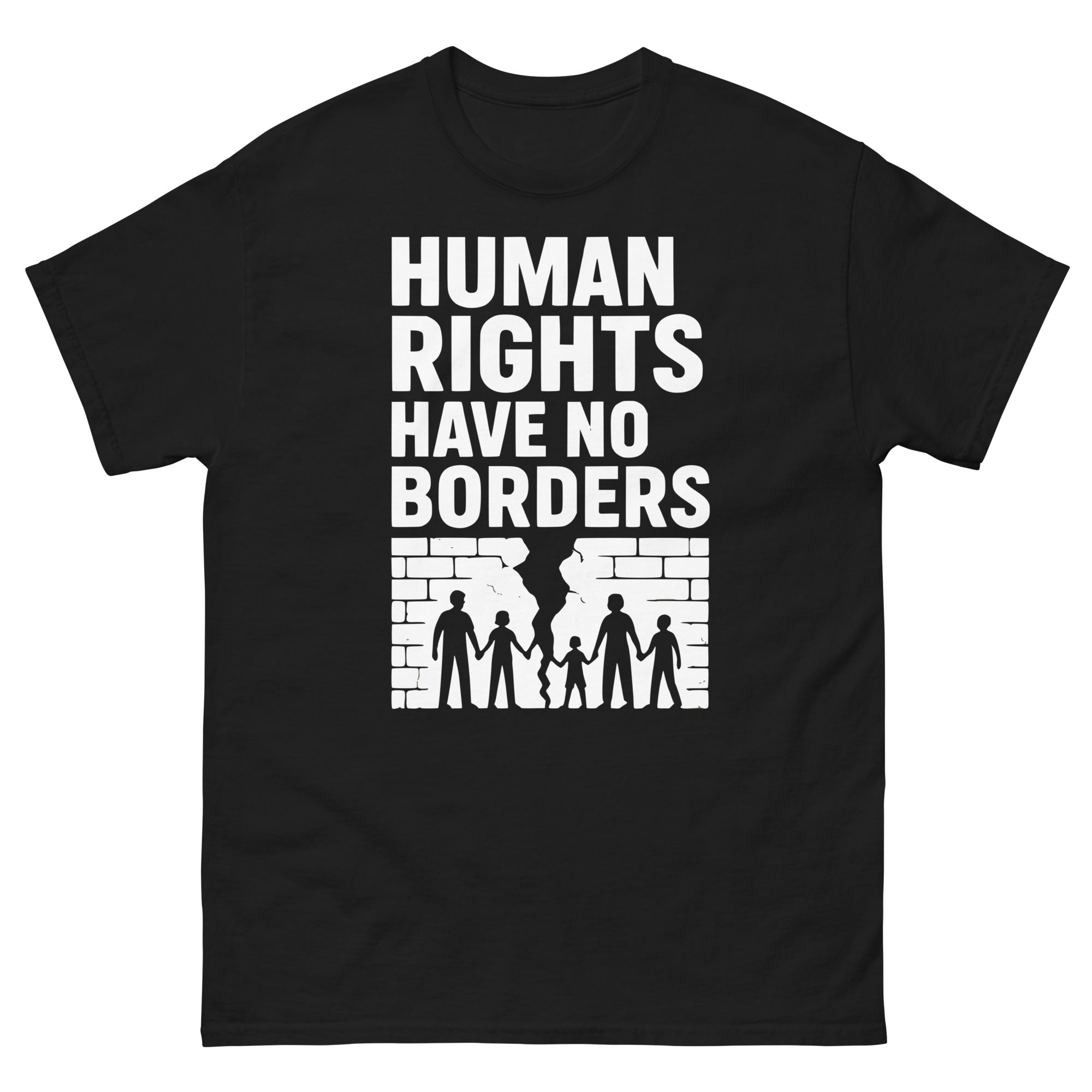 Human Rights (White) Unisex classic tee political activism t-shirt Democracy First