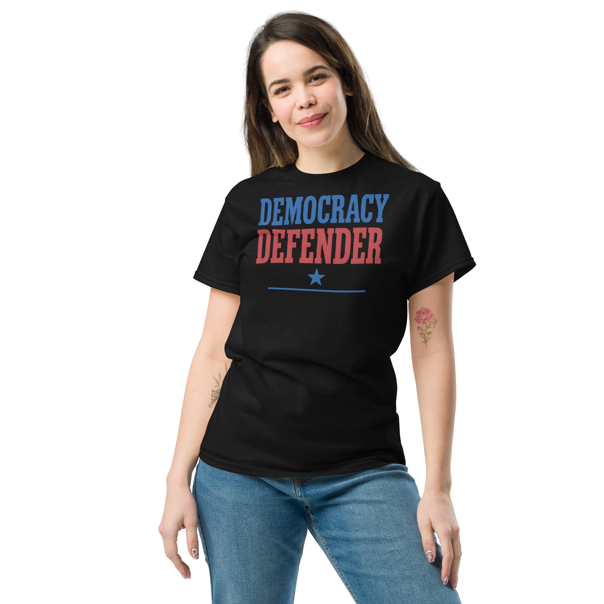 Democracy Defenders Unisex classic tee political activism t-shirt Democracy First Main image