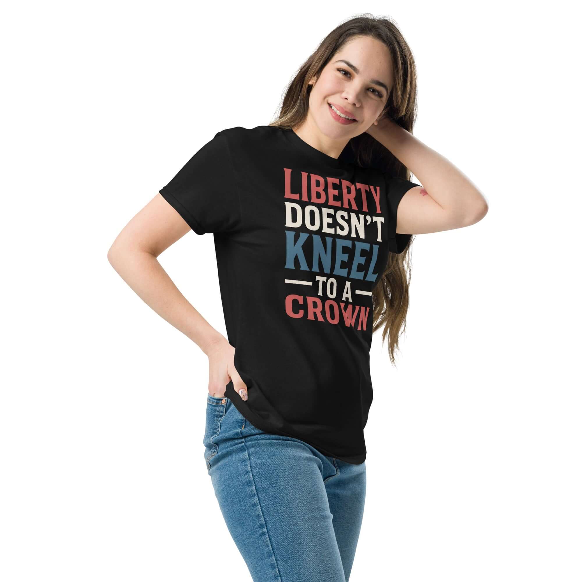 Liberty Doesn't Kneel To a Crown-Unisex classic tee Secondary image