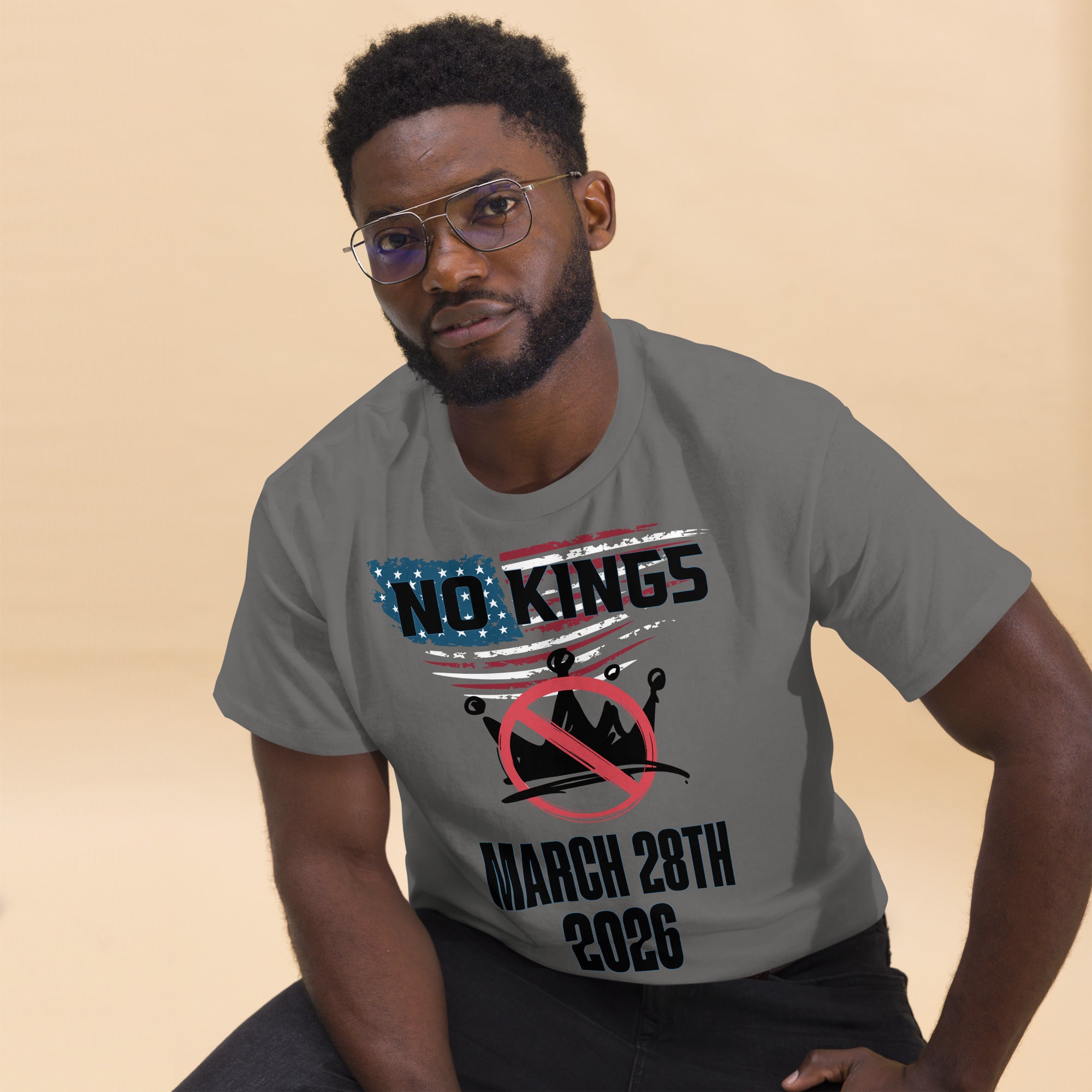 No Kings March 28- Adult Unisex classic tee Secondary image