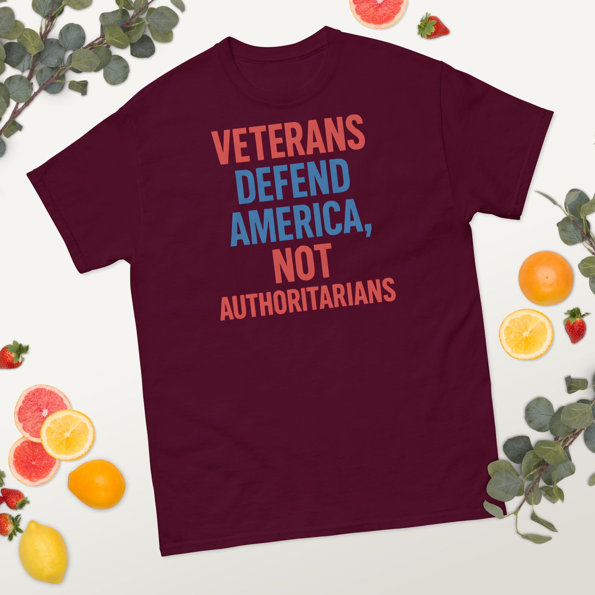 Veterans Defend Americans Not Authoritarians-Unisex classic tee Secondary image