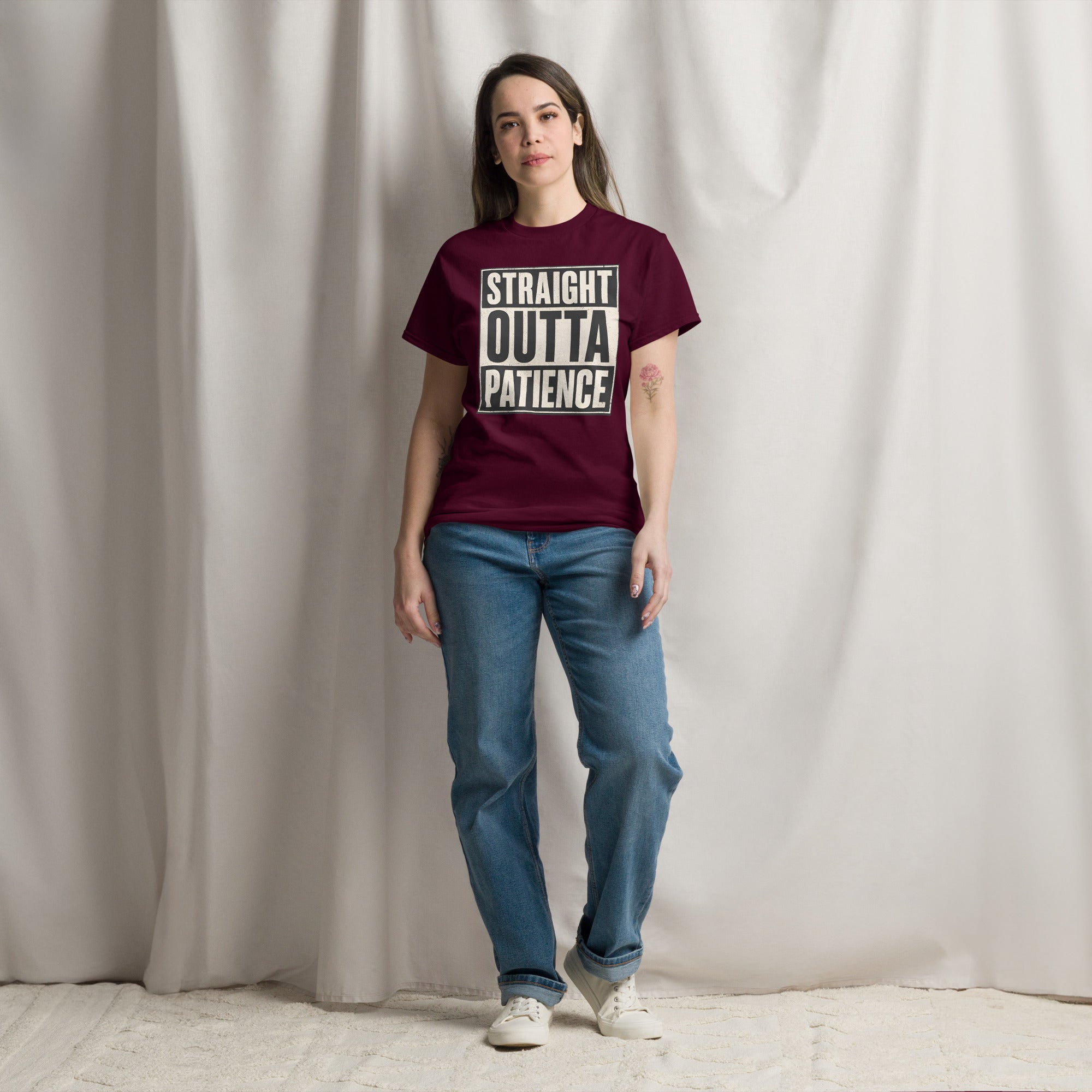 Straight Outta Patience-Unisex classic tee Secondary image