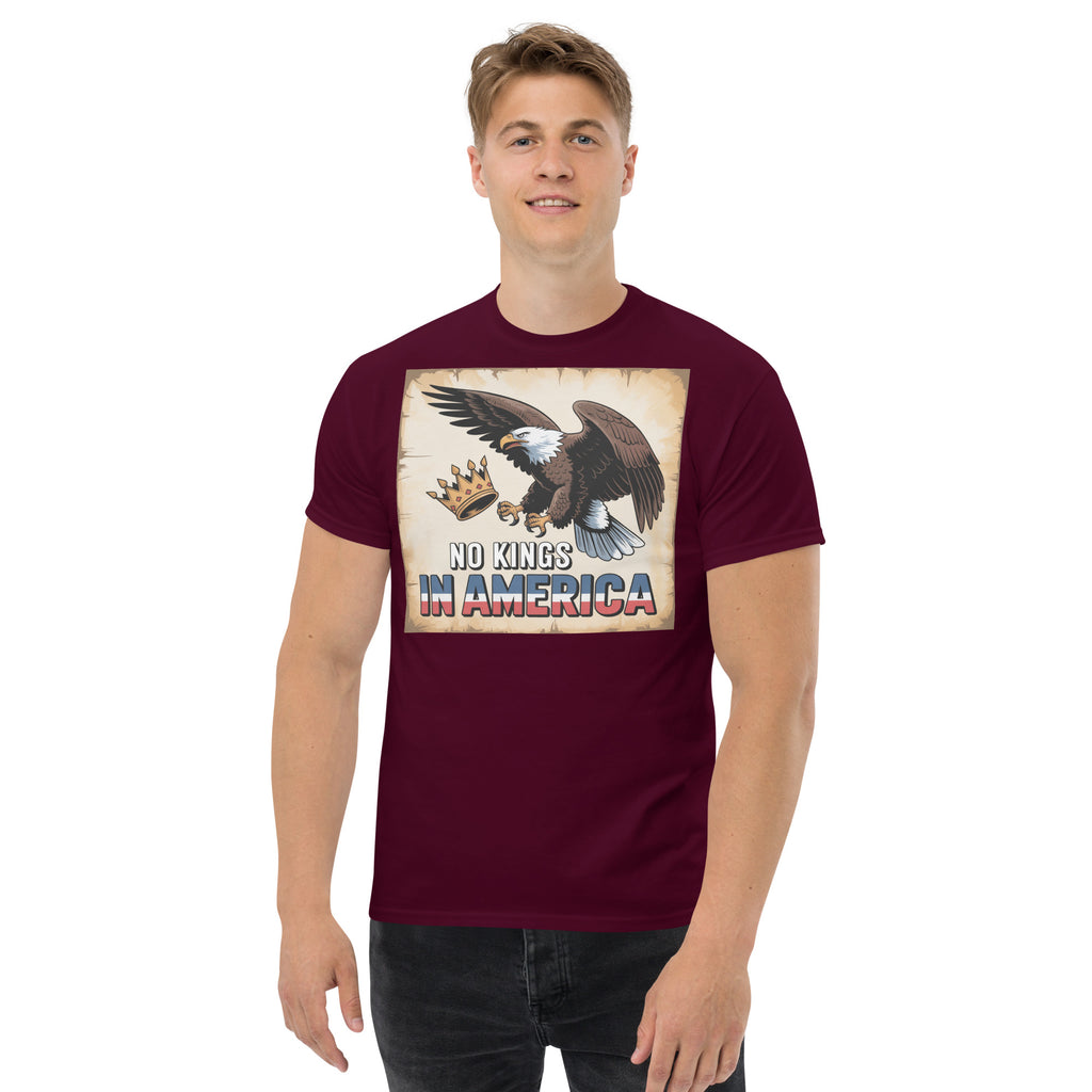 No Kings In America Unisex classic tee political activism t-shirt Democracy First