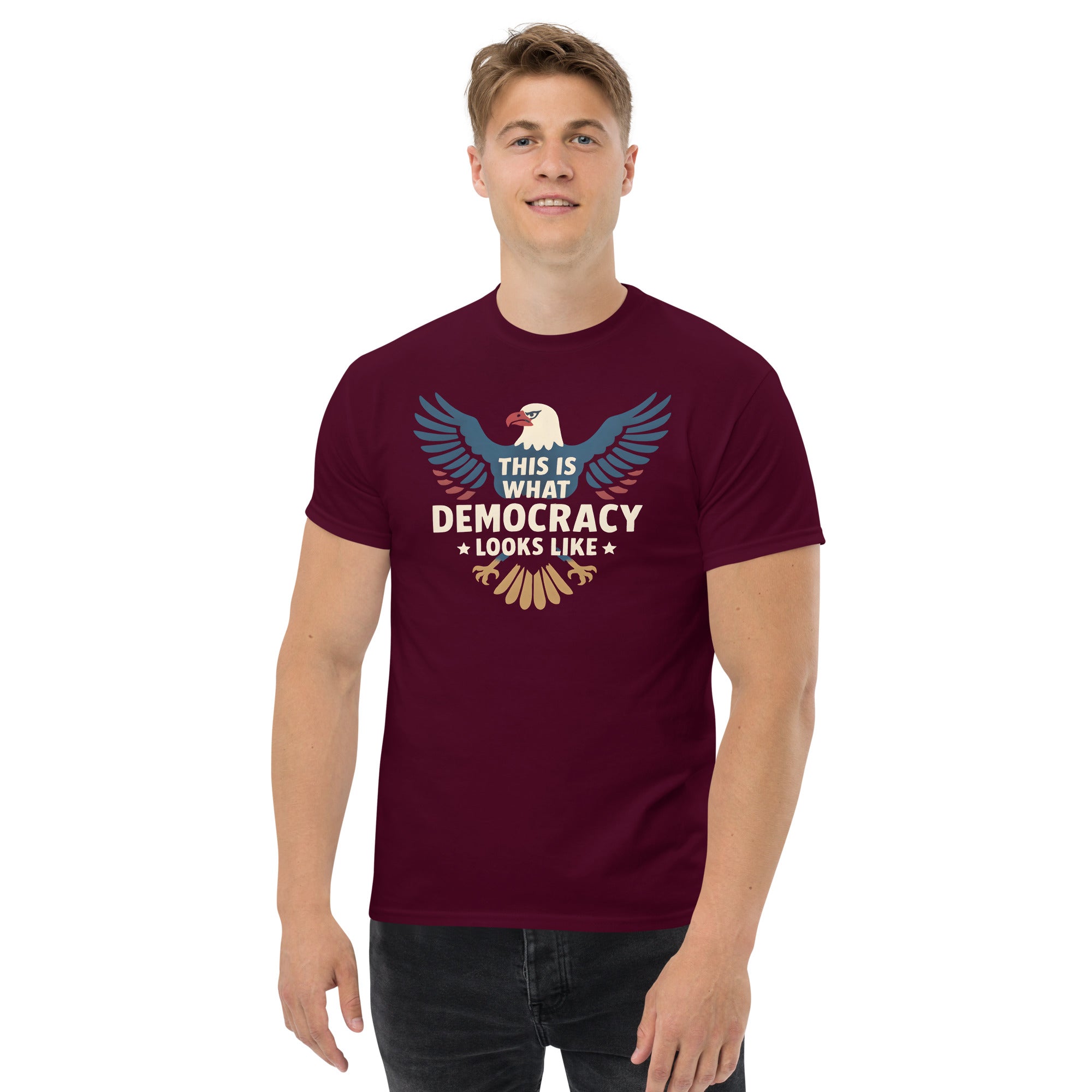 This is What Democracy Looks Like Unisex classic tee political activism t-shirt Democracy First
