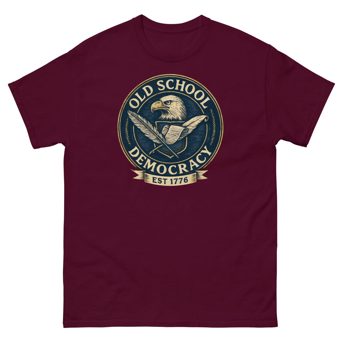 Old School Democracy Unisex classic tee political activism t-shirt Democracy First
