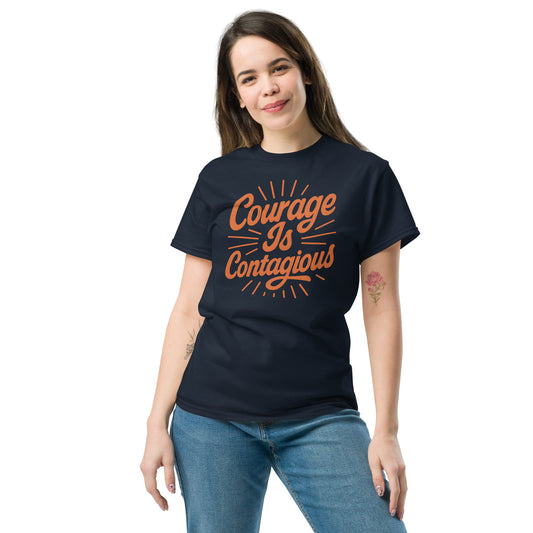 Courage is Contageous Unisex classic tee political activism t-shirt Democracy First
