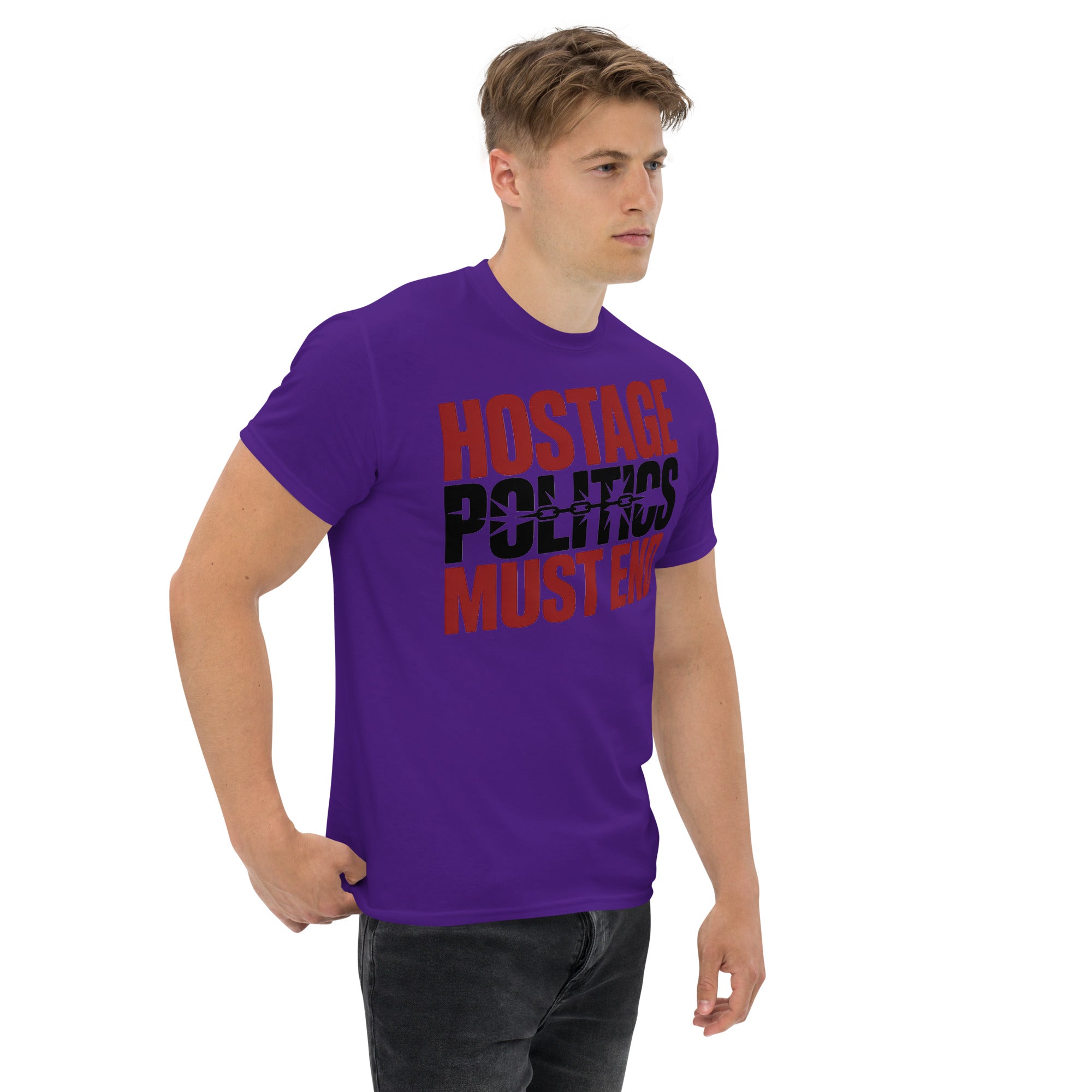 Hostage Politics Must End- Adult Unisex classic tee Secondary image