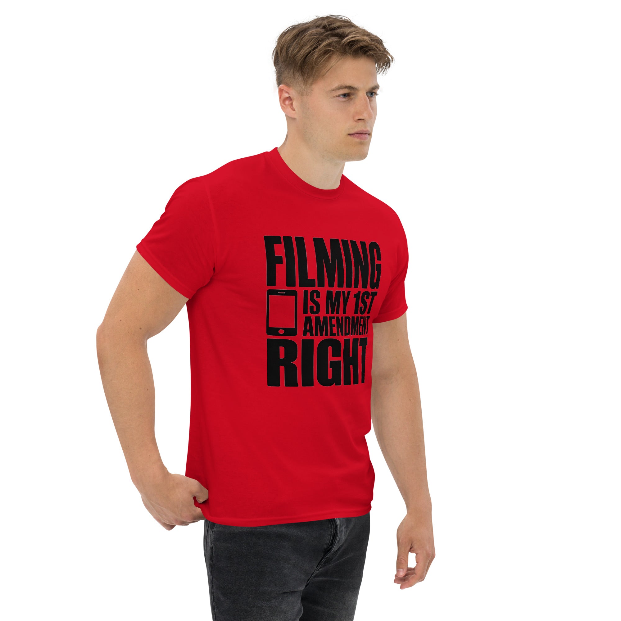 Filming Is My 1st Amendment Right- Adult-Unisex classic tee Secondary image