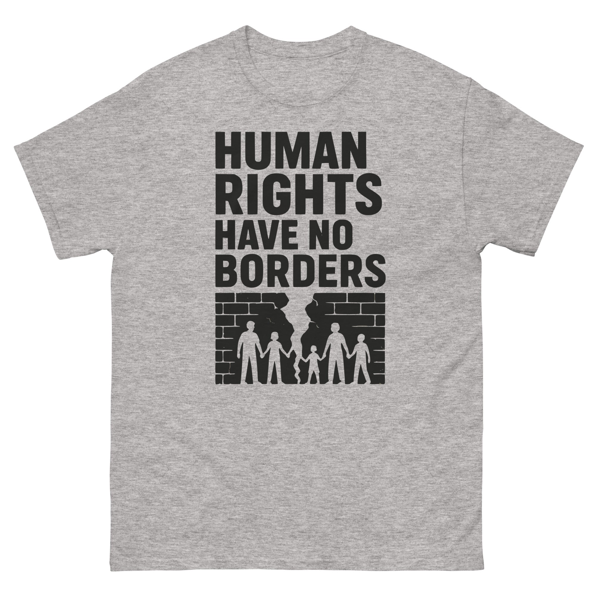 Human Rights (White) Unisex classic tee political activism t-shirt Democracy First Main image