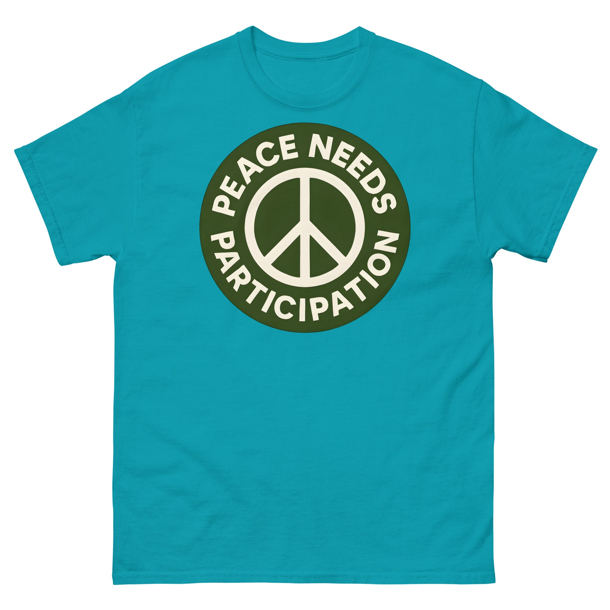 Peace Motto Unisex Classic Tee political activism t-shirt Democracy First Main image