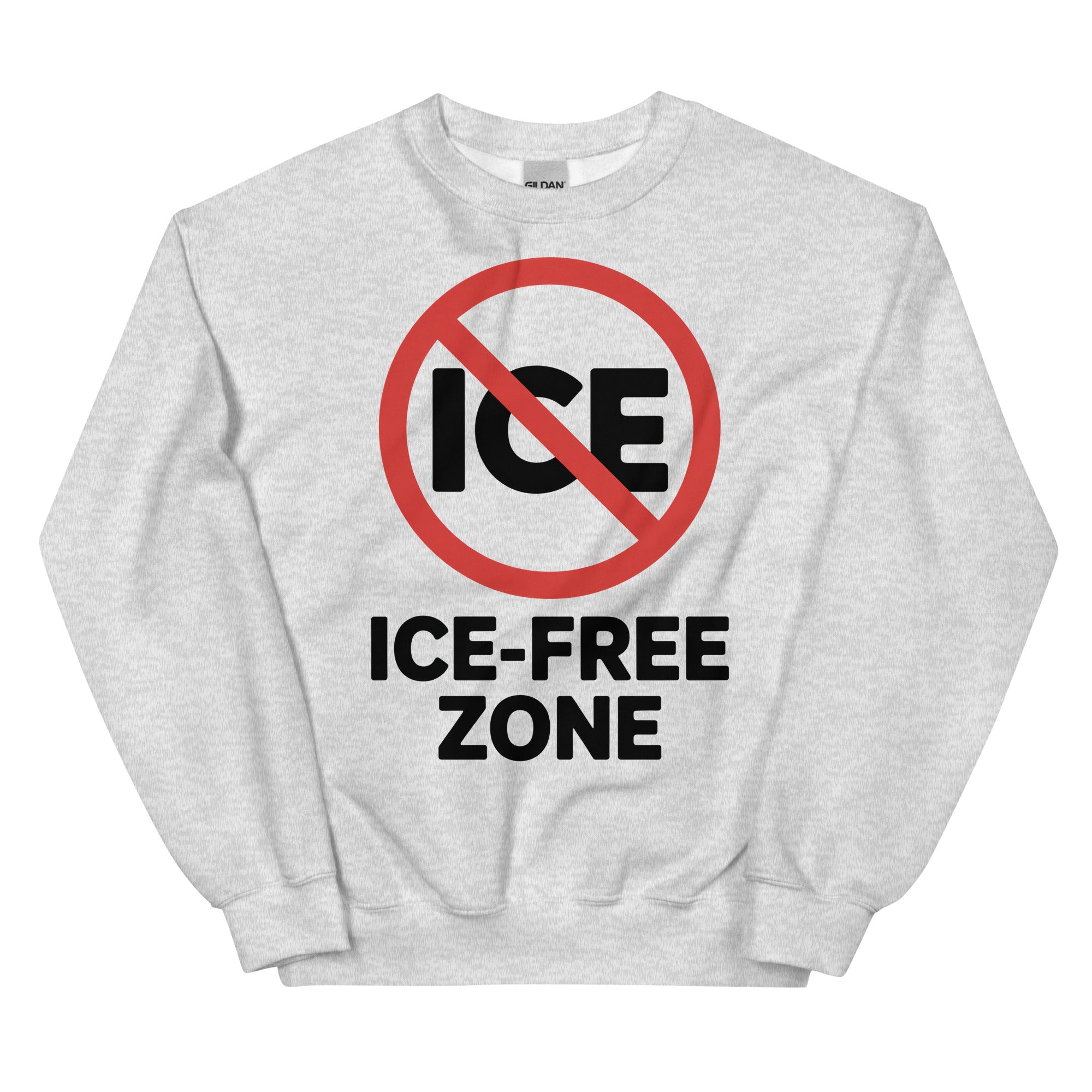ICE FREE ZONE Unisex Sweatshirt political activism sweatshirt Democracy First