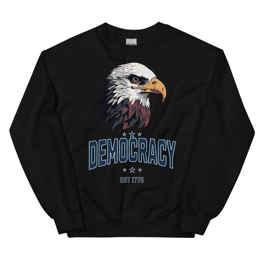 Democracy 1776 Unisex Sweatshirt political activism sweatshirt Democracy First