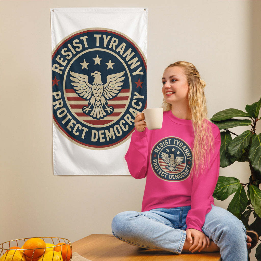 Tyranny Unisex Sweatshirt political activism sweatshirt Democracy First