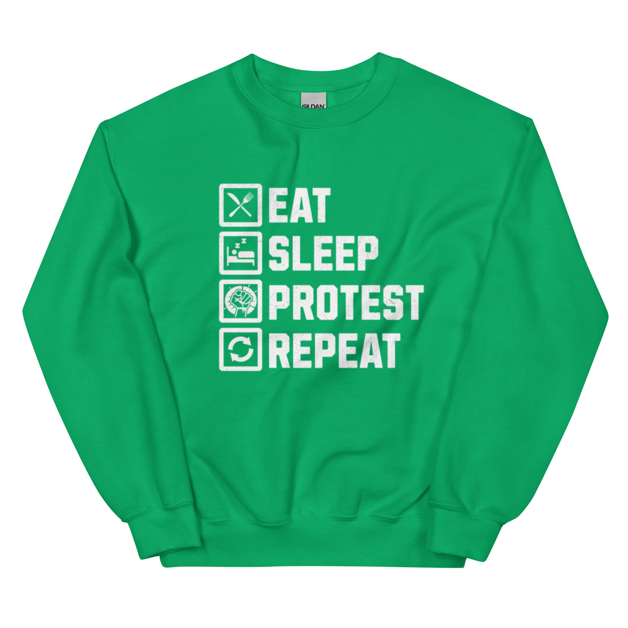 Eat, Sleep, Protest, Repeat-Unisex Sweatshirt Secondary image