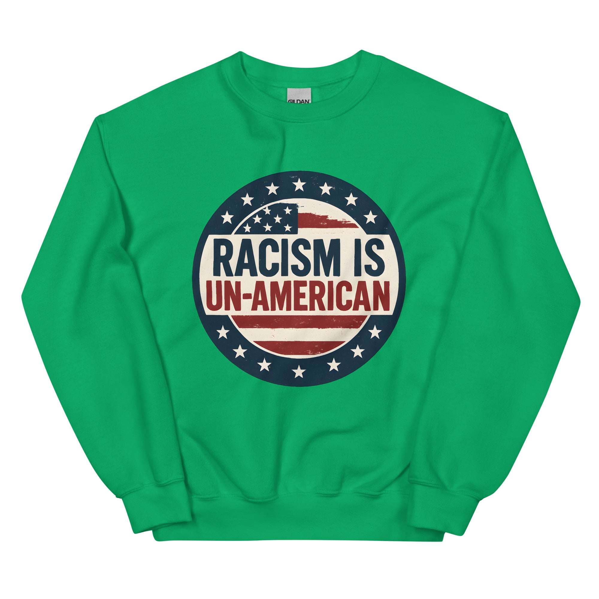 Racism is Un American-Unisex Sweatshirt Secondary image