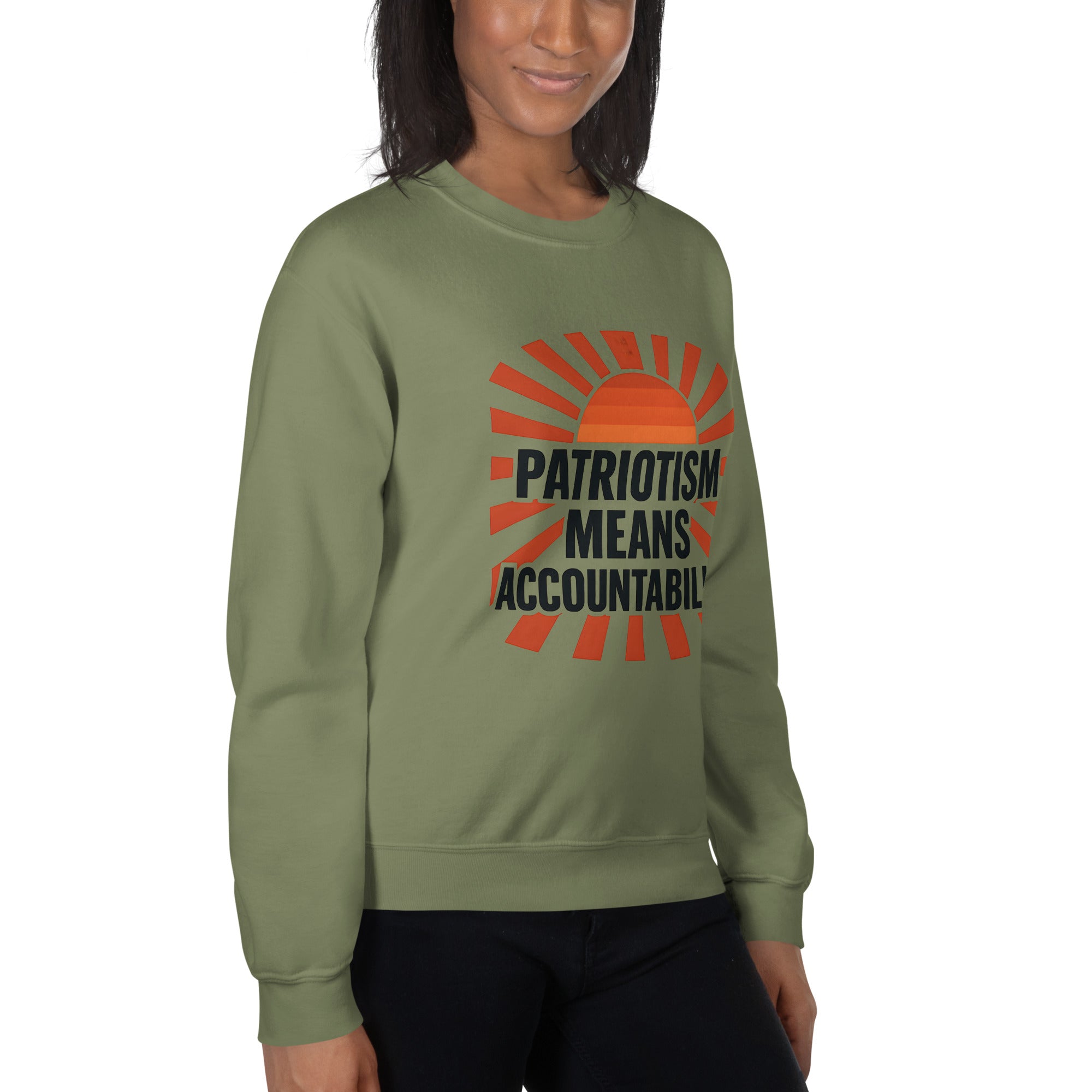 Patriotism Means Accountability- Adult Unisex Sweatshirt Secondary image