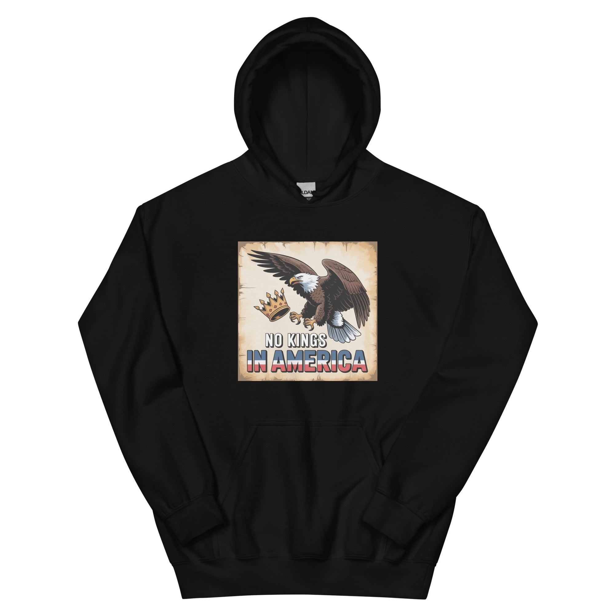 No Kings In America Unisex Hoodie political activism hoodie Democracy First