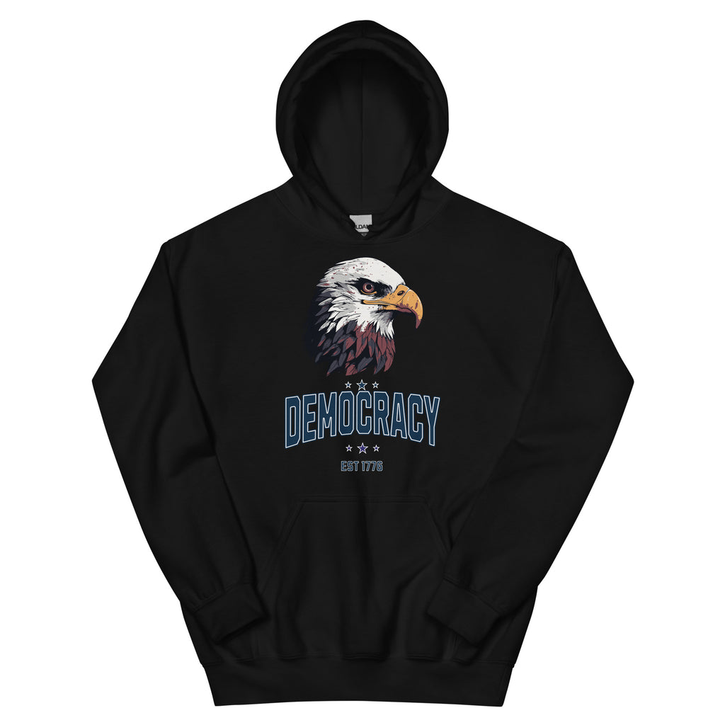 Democracy 1776 Adult Unisex Hoodie political activism hoodie Democracy First