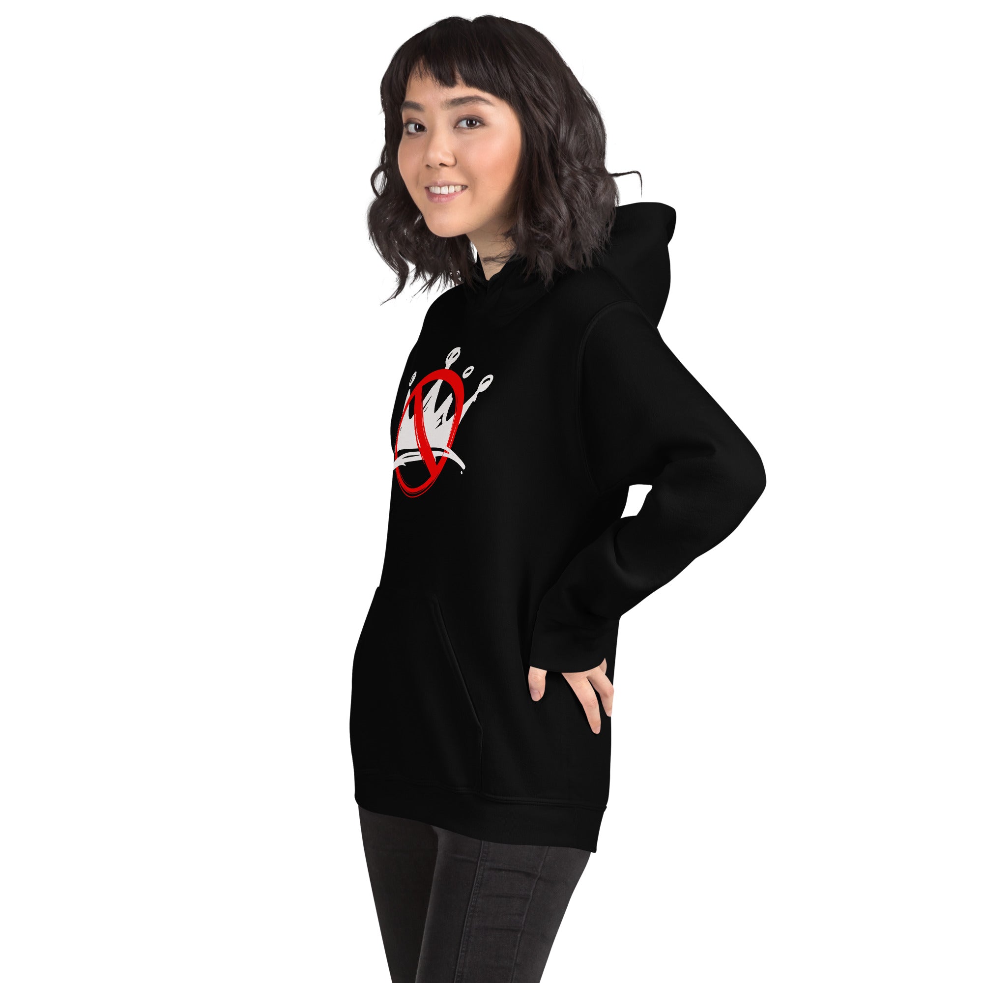 No King Logo White-Unisex Hoodie Secondary image