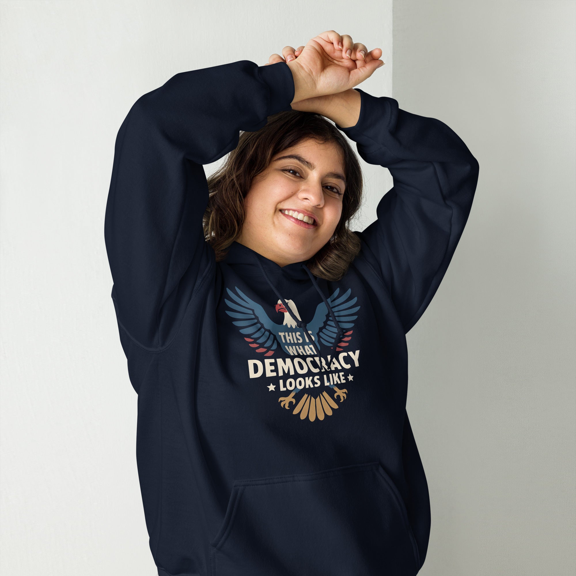 This Is What Democracy Looks Like-Unisex Hoodie Secondary image