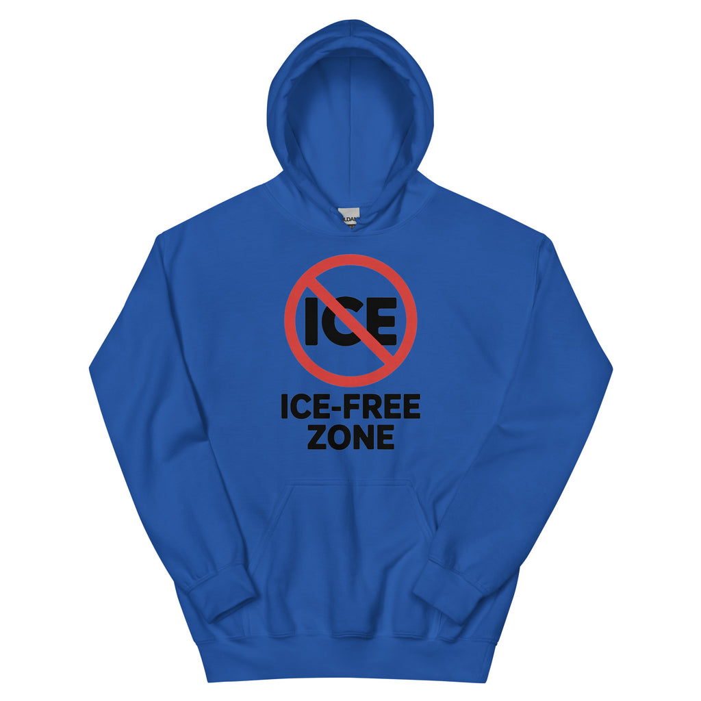 ICE FREE ZONE Unisex Hoodie political activism hoodie Democracy First