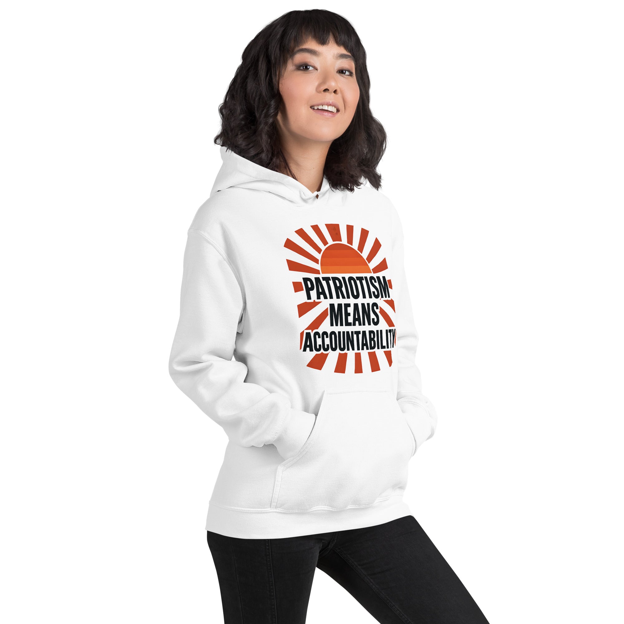 Patriotism Means Accountability-Adult Unisex Hoodie Secondary image