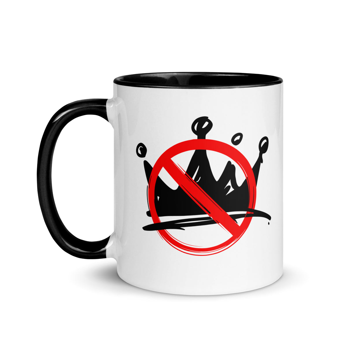 No Kings Mug with Color Inside political activism mug Democracy First