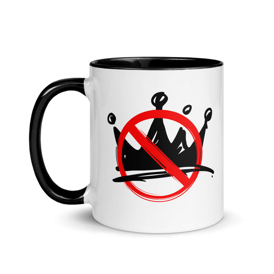 No Kings Mug with Color Inside political activism mug Democracy First