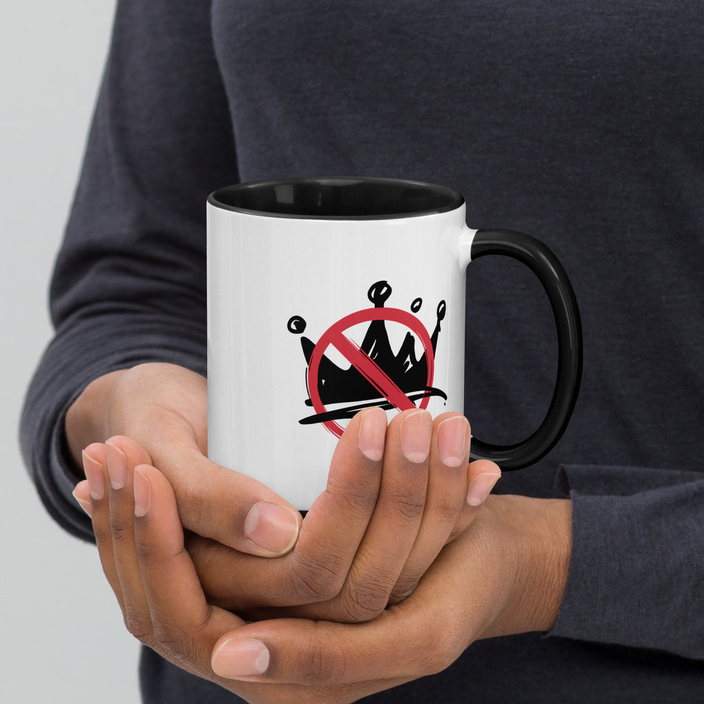 Mug with Color Inside political activism mug Democracy First