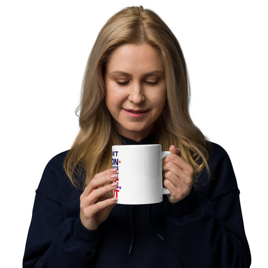 Can't Reason with Chaos White glossy mug political activism mug Democracy First