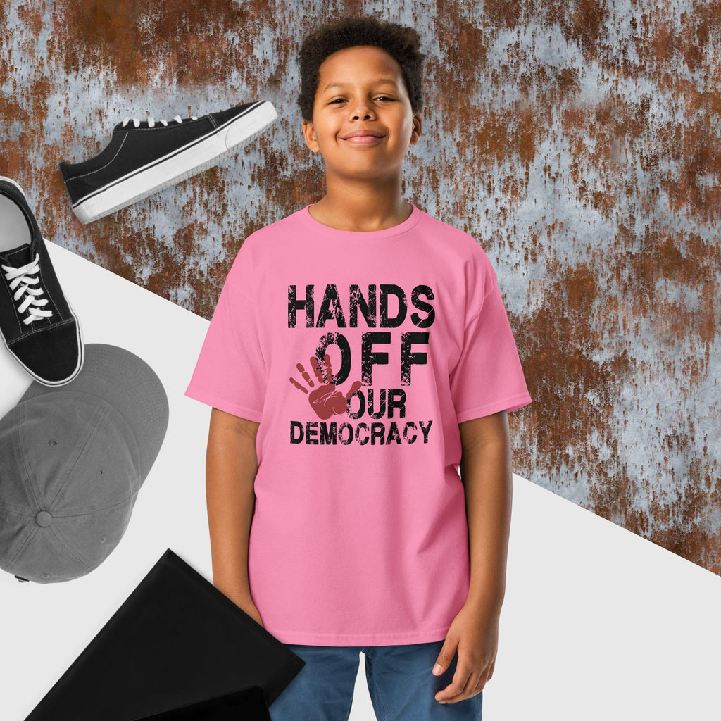 Hands Off Democracy Youth classic tee political activism t-shirt Democracy First