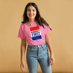 Humanity First Youth classic tee political activism t-shirt Democracy First