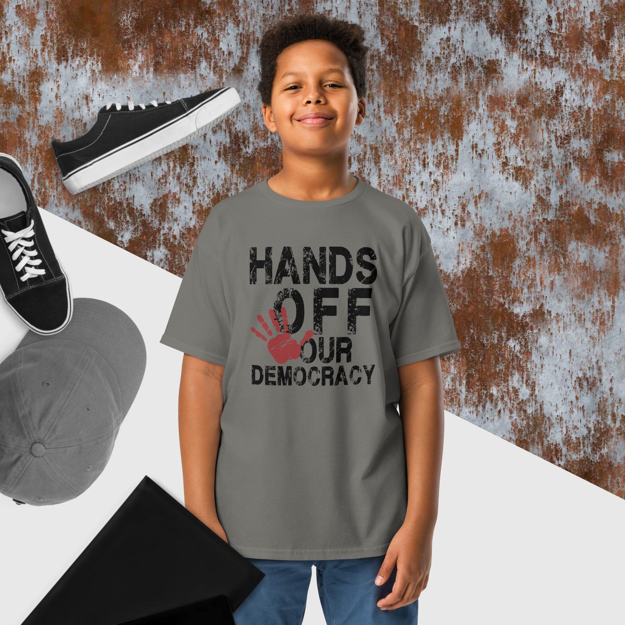 Hands Off Democracy -Youth classic tee Secondary image