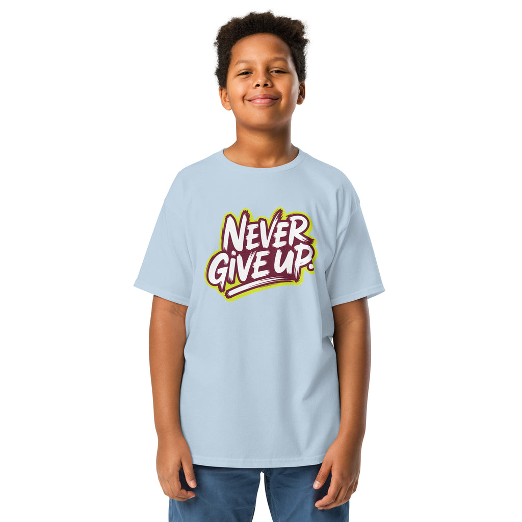 Never Give Up Youth classic tee political activism t-shirt Democracy First