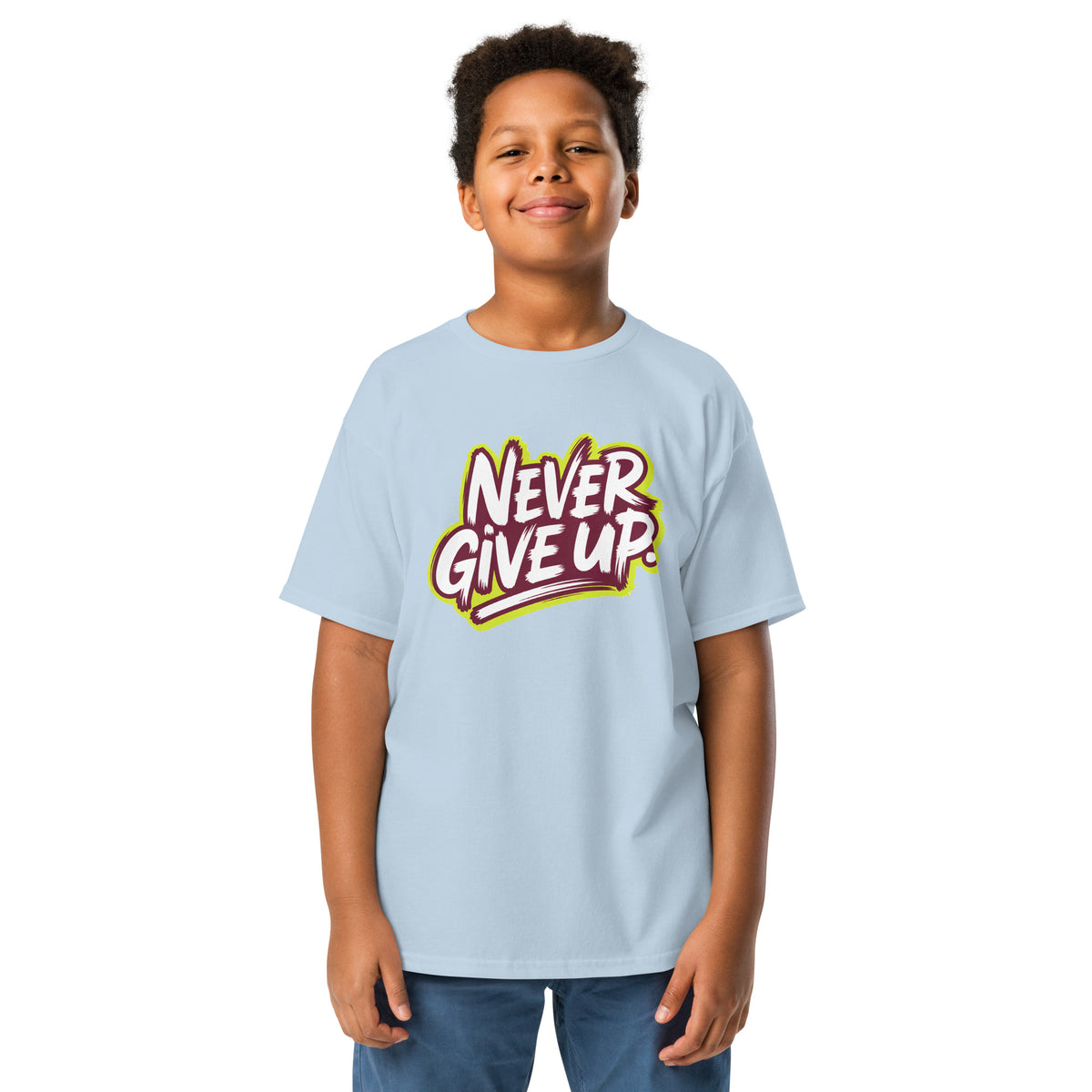 Never Give Up Youth classic tee political activism t-shirt Democracy First