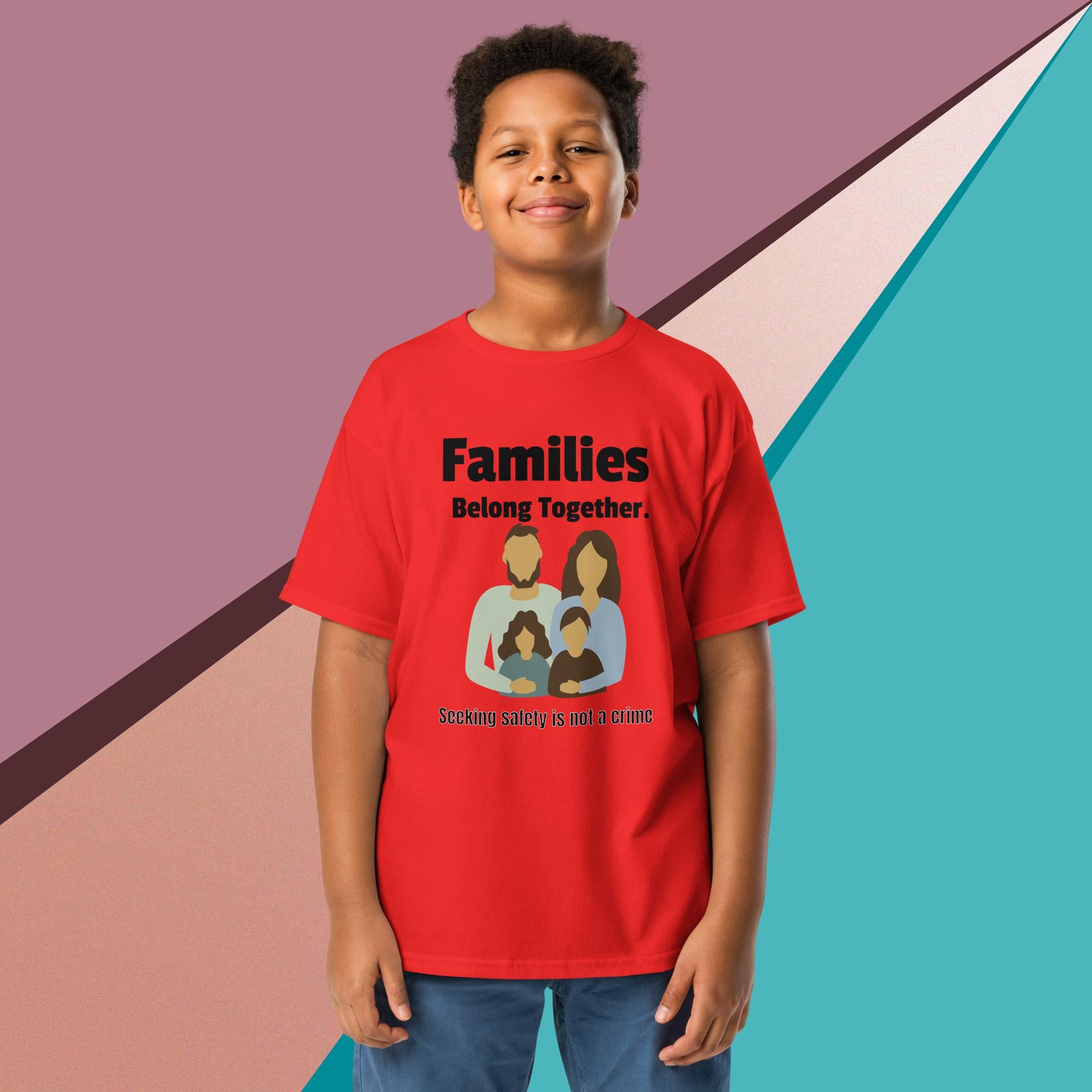 Families Belong Together Unisex Youth classic tee political activism t-shirt Democracy First Main image