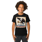 No Kings In America Youth t shirt Democracy First political apparel
